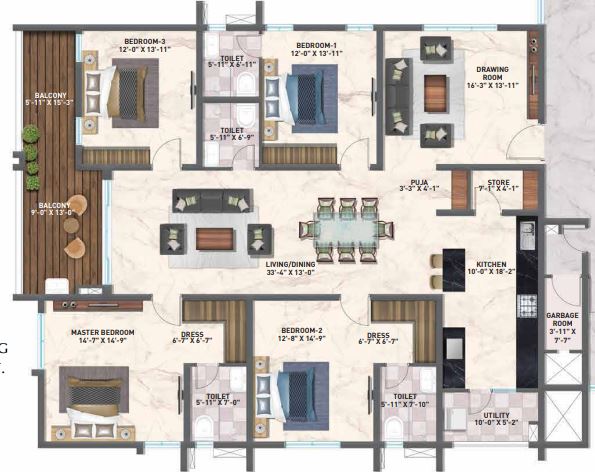 Zuari Gangothri Tribhuja floor plan2